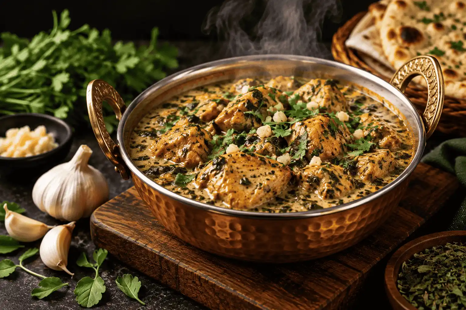 Chicken Methi Garlic